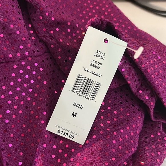 JM Studio by John Meyer Fuchsia Sequin Blazer Jacket Sz M Women’s NWT MSRP $139 - Picture 10 of 13